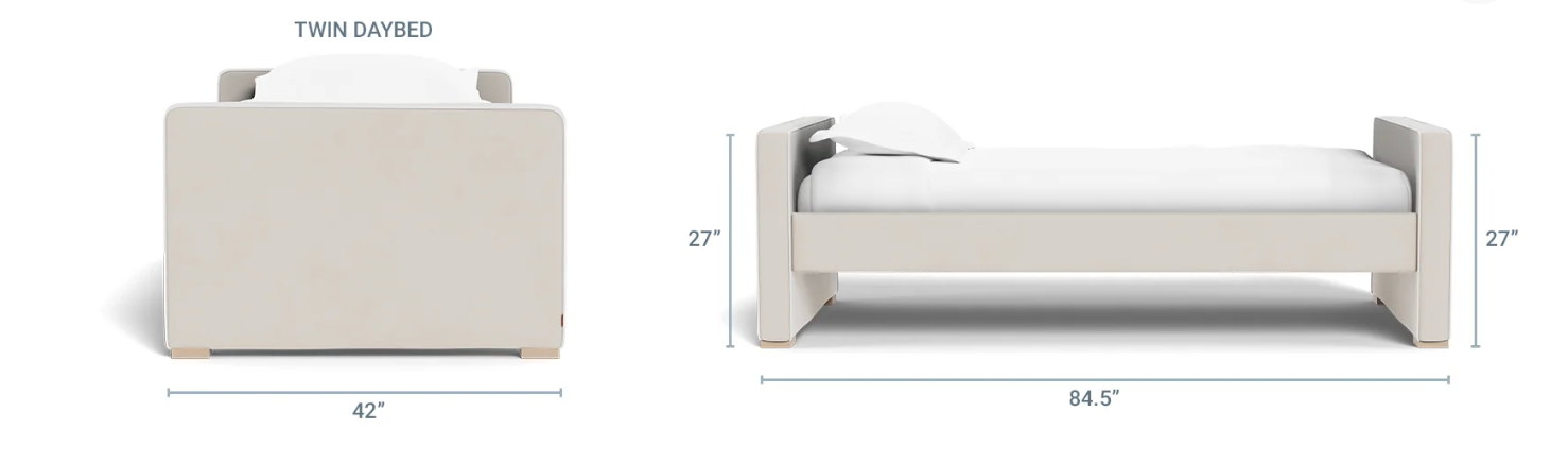 Dorma Twin Daybed with Trundle and Leather Piping - image 3