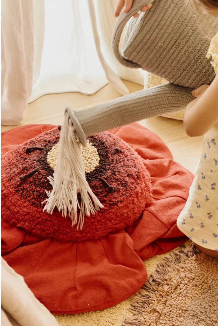 Red Poppy Floor Cushion - image 3
