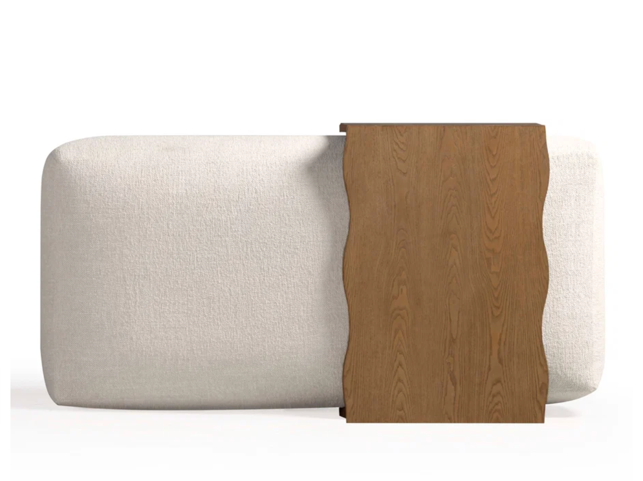 Spencer Performance Basketweave Ottoman with Bridge Table - image 6