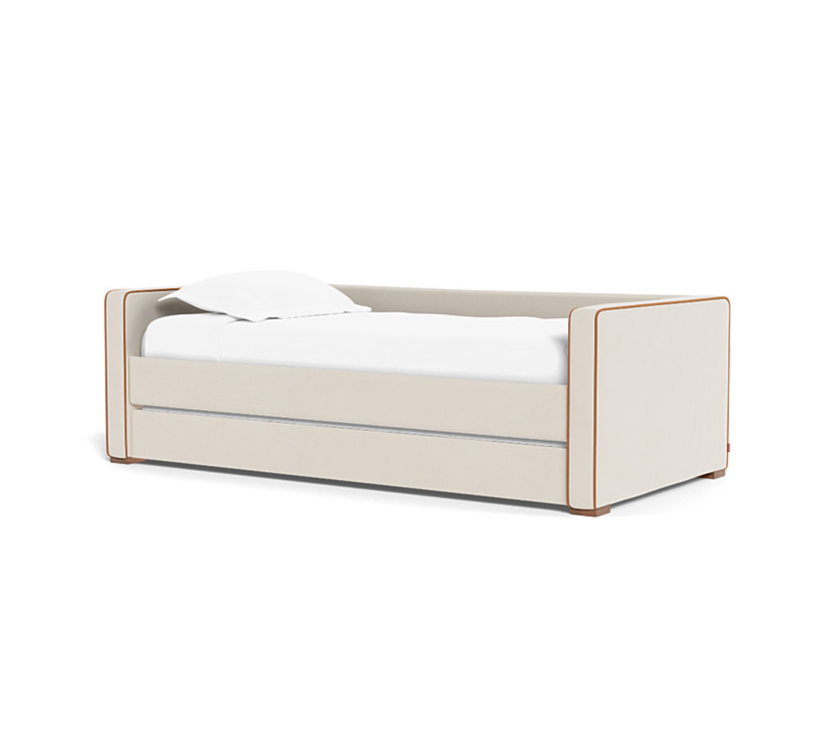 Dorma Twin Daybed with Trundle and Leather Piping - image 1