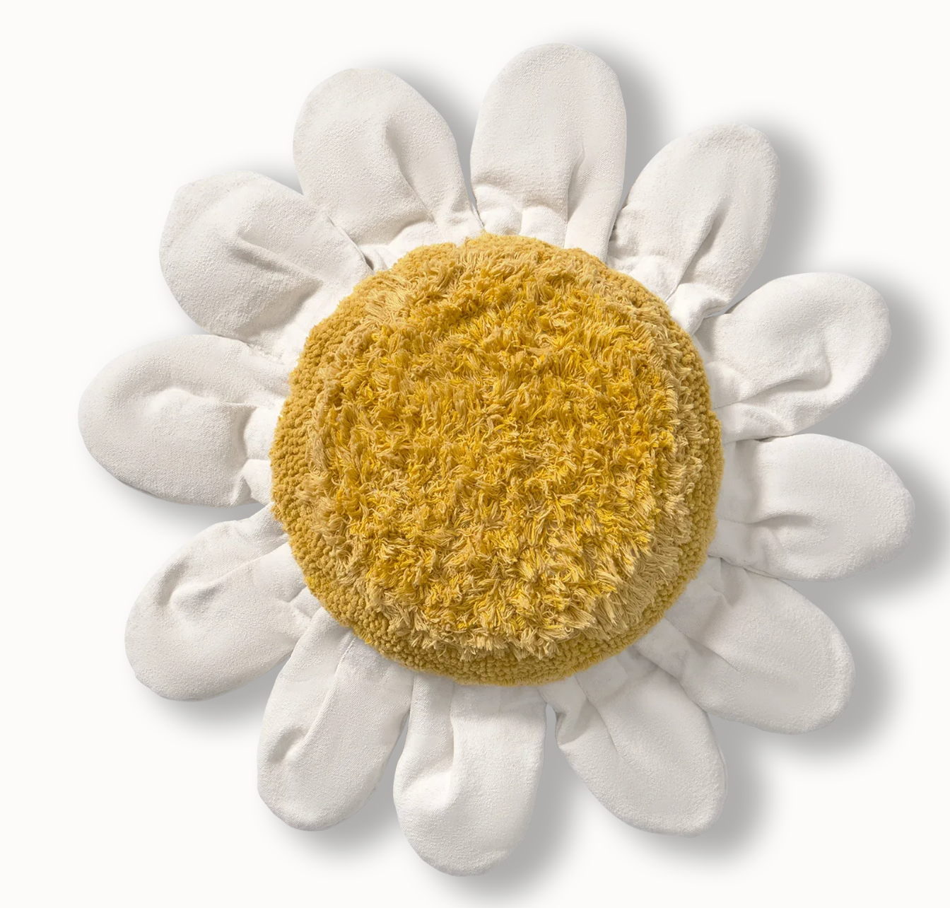 White Daisy Floor Cushion