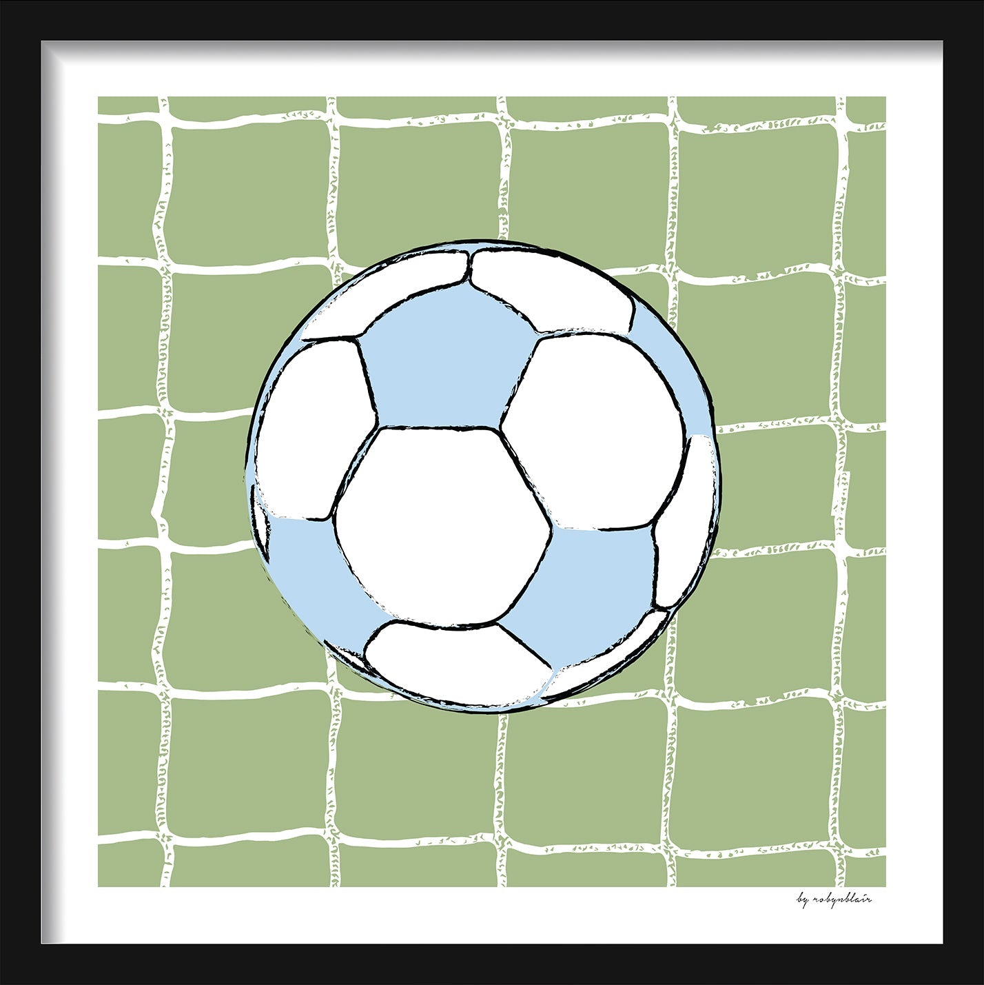Soccer Ball Fine Art Print - Green - image 3