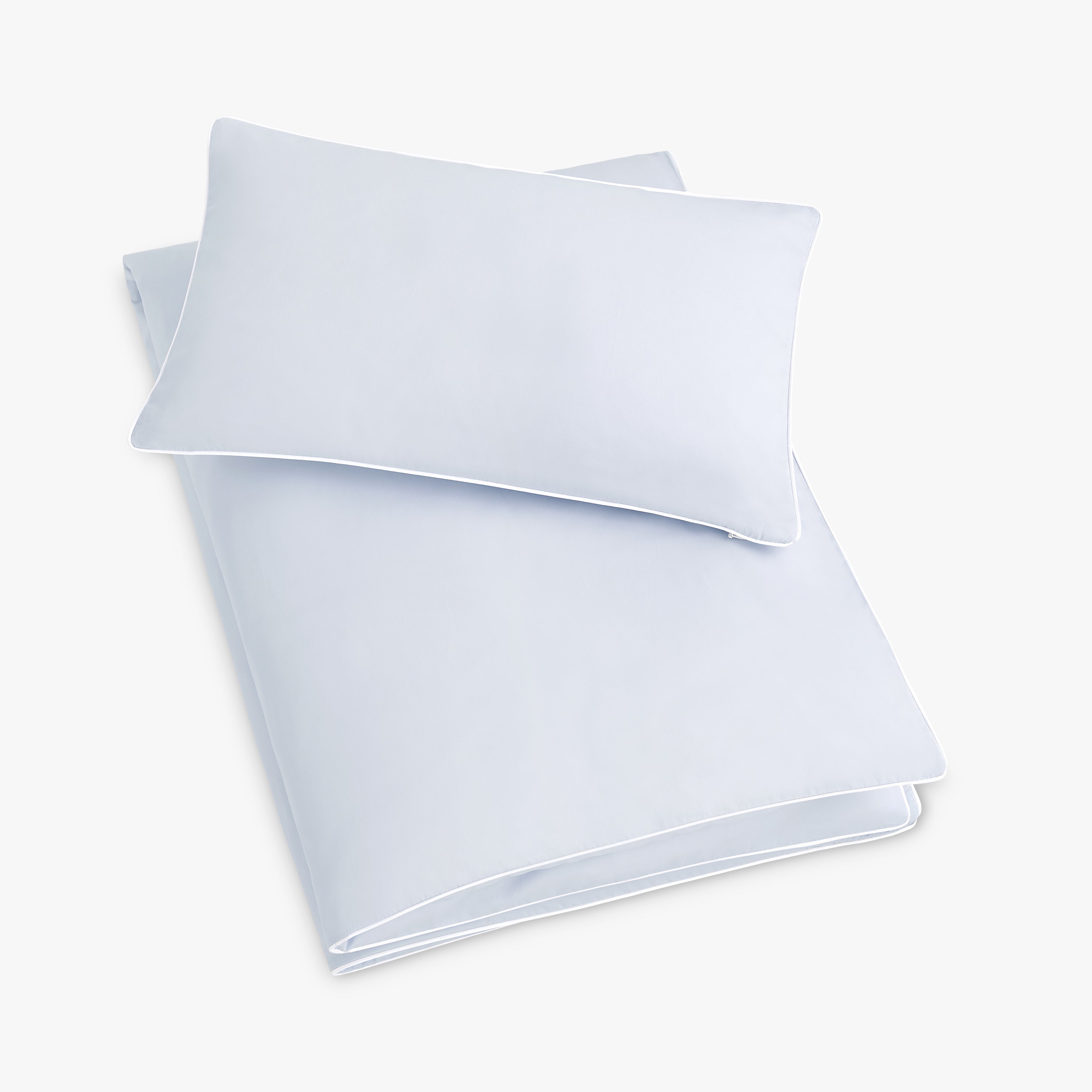 Classic Piped Toddler Duvet - Blue