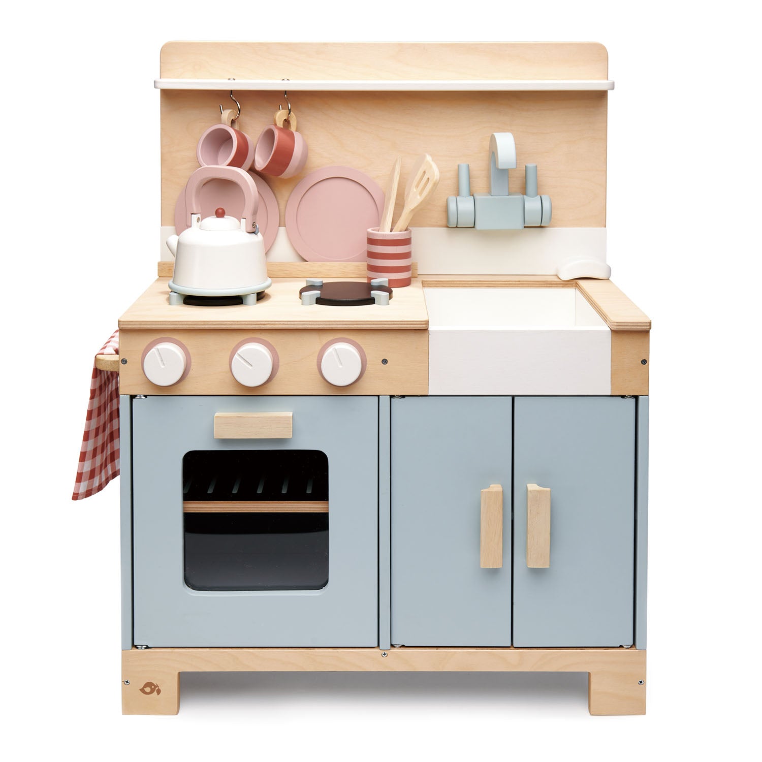 Wooden Mini Play Kitchen - Blue
