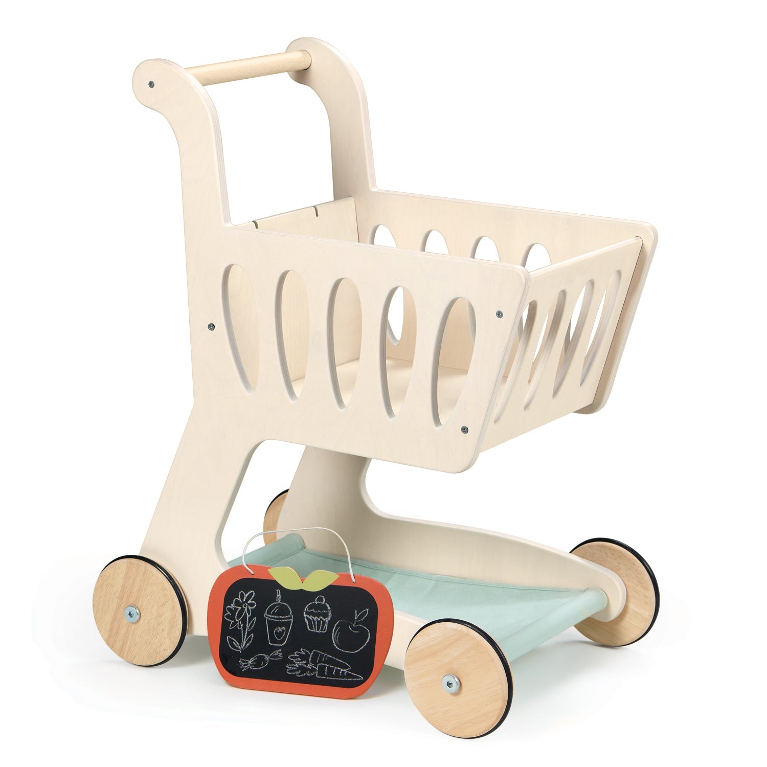 Wooden Pretend Play Shopping Cart