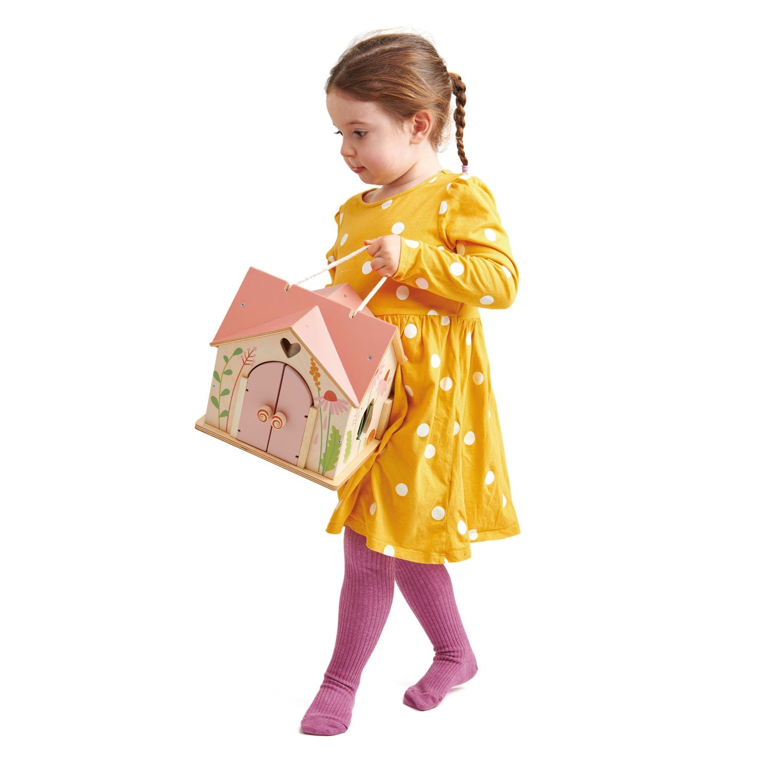 Rosewood Wooden Mini Doll House - image 4