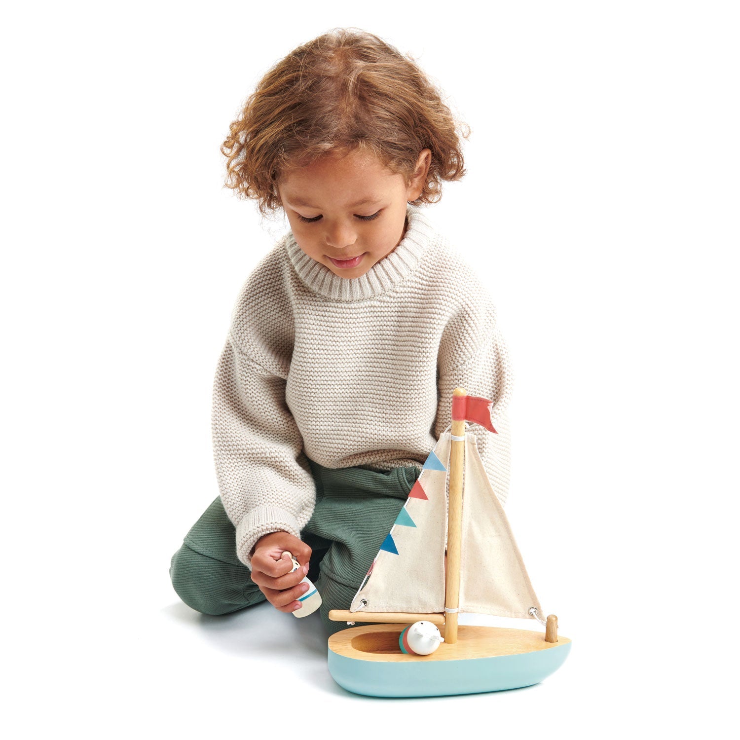Wooden Sail Boat Toy - image 6