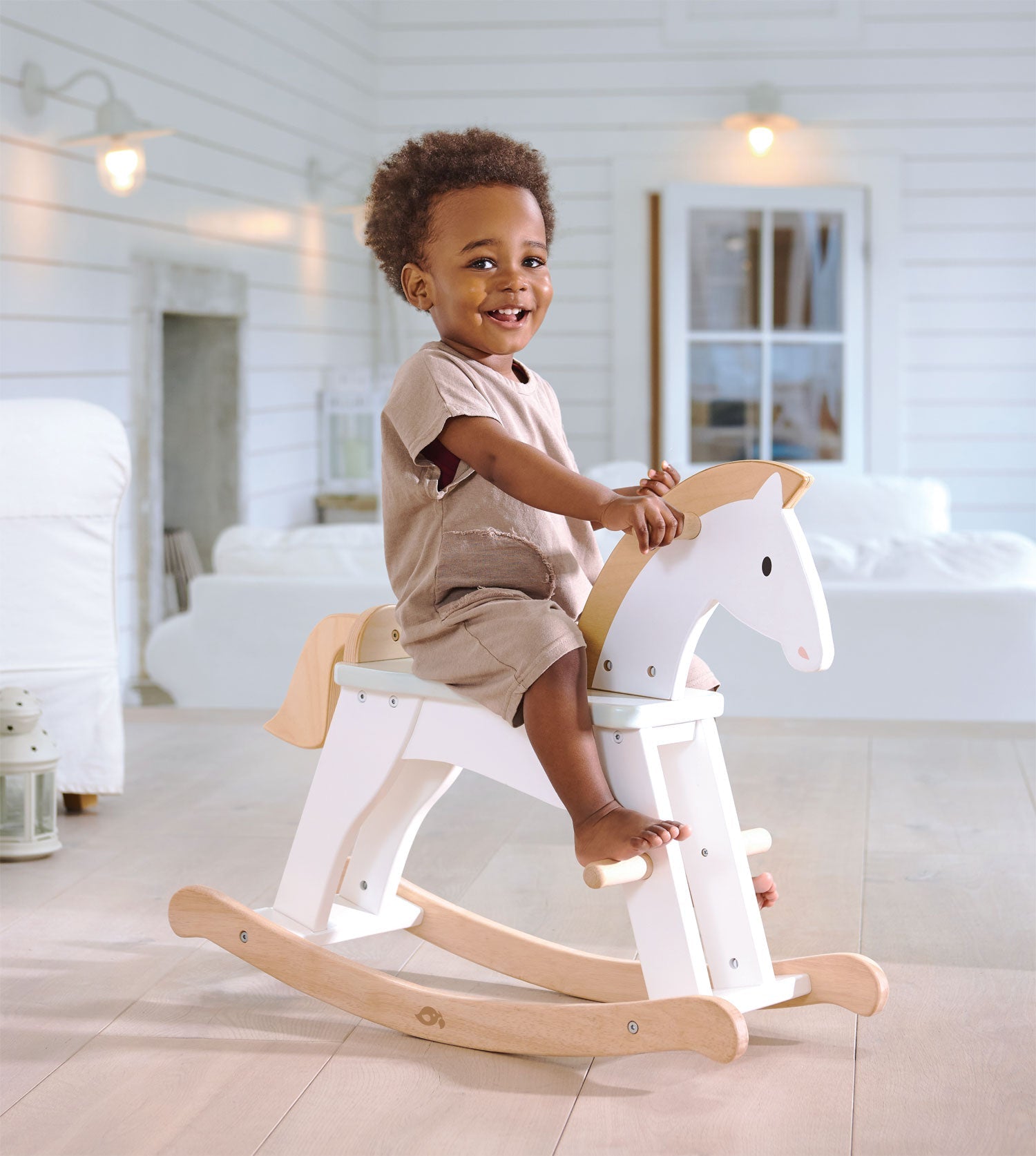 Lucky Wooden Rocking Horse - image 3