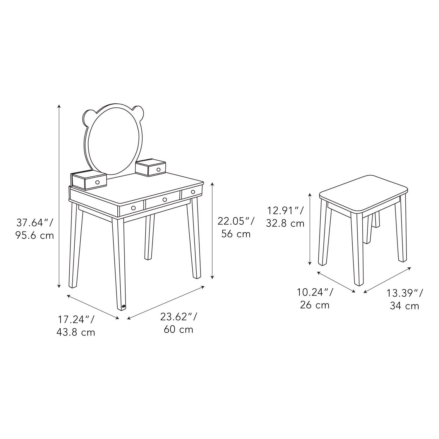 Forest Wooden Mini Vanity - image 6
