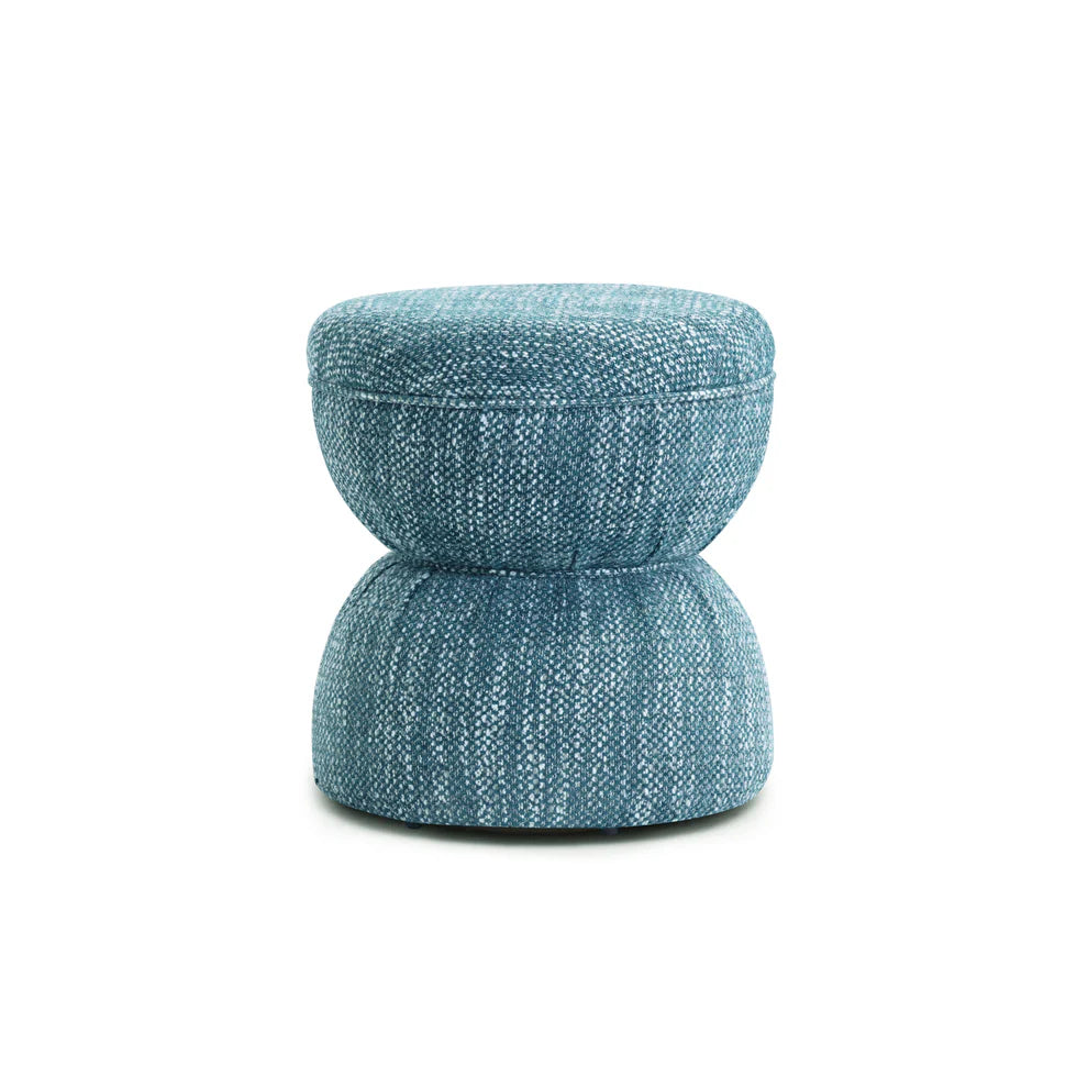Tomlin Ruched Performance Fabric Game Ottoman