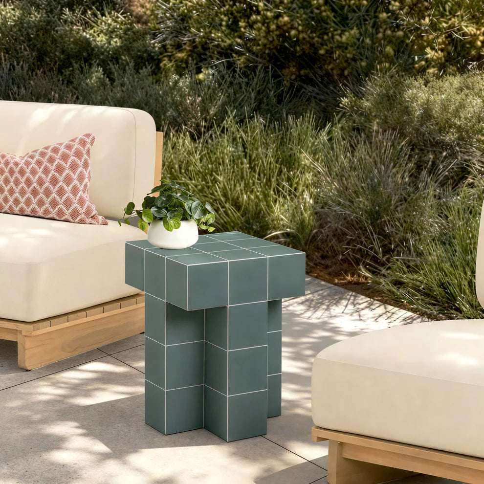 Alma Tile Concrete Side Table - image 4