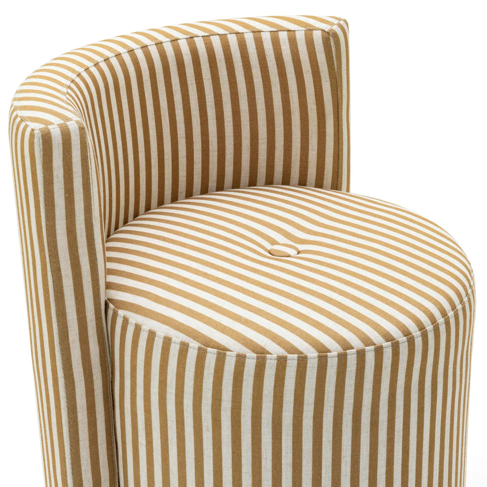 Alyssa Linen Rolling Desk Chair - image 6