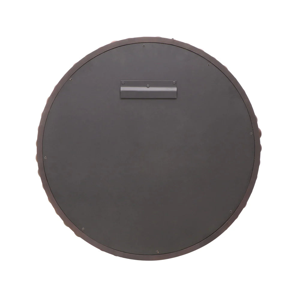 Baria Wooden Round Wall Mirror - image 3