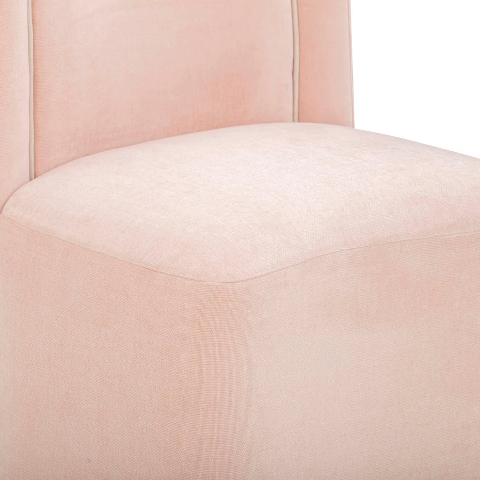 Dolce Velvet Rolling Desk Chair - image 4