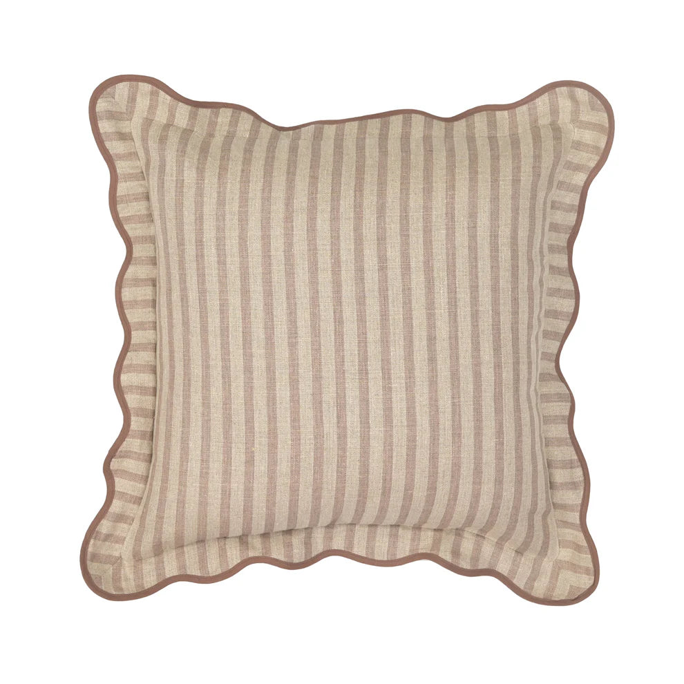 Striped Linen Throw Pillow - image 3