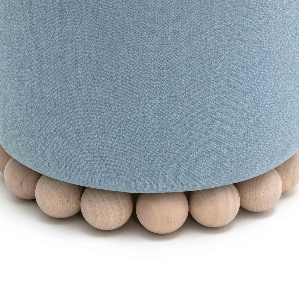 Dex Upcycled Performance Fabric Ottoman - image 3