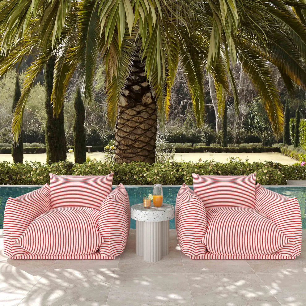 Saint Tropez Striped Stuffed Armchair - image 3