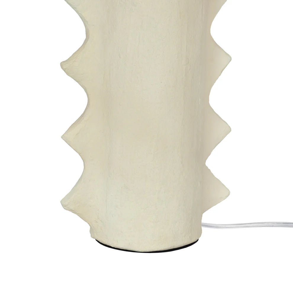 Wild Thing Papier Mache Table Lamp - Red & White - image 3