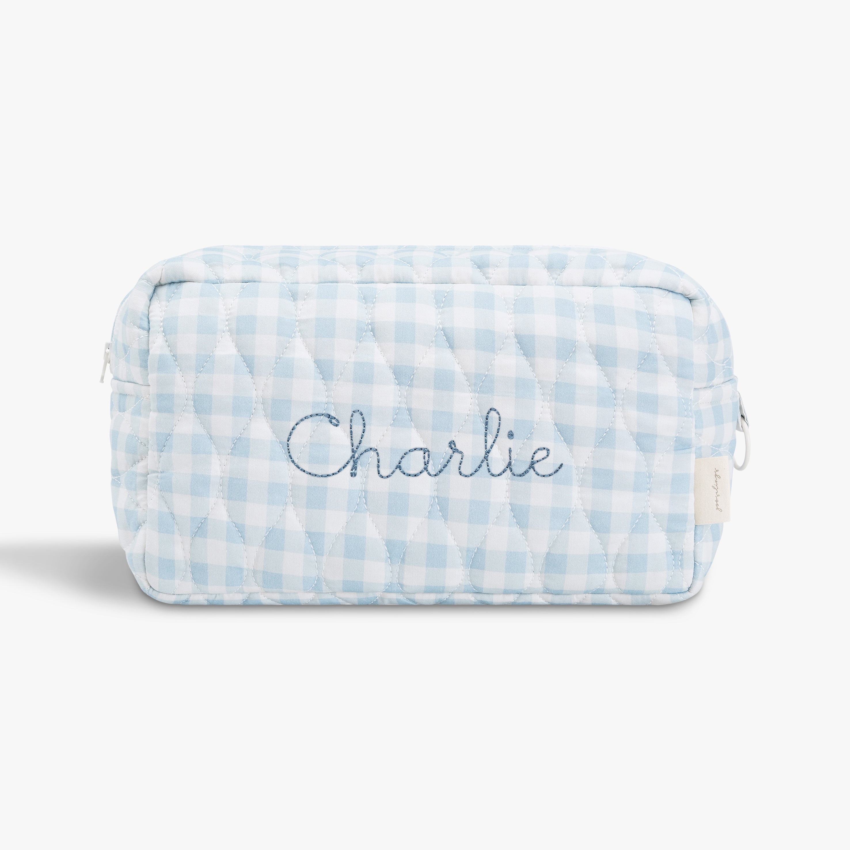 Toiletry Pouch - Blue Gingham