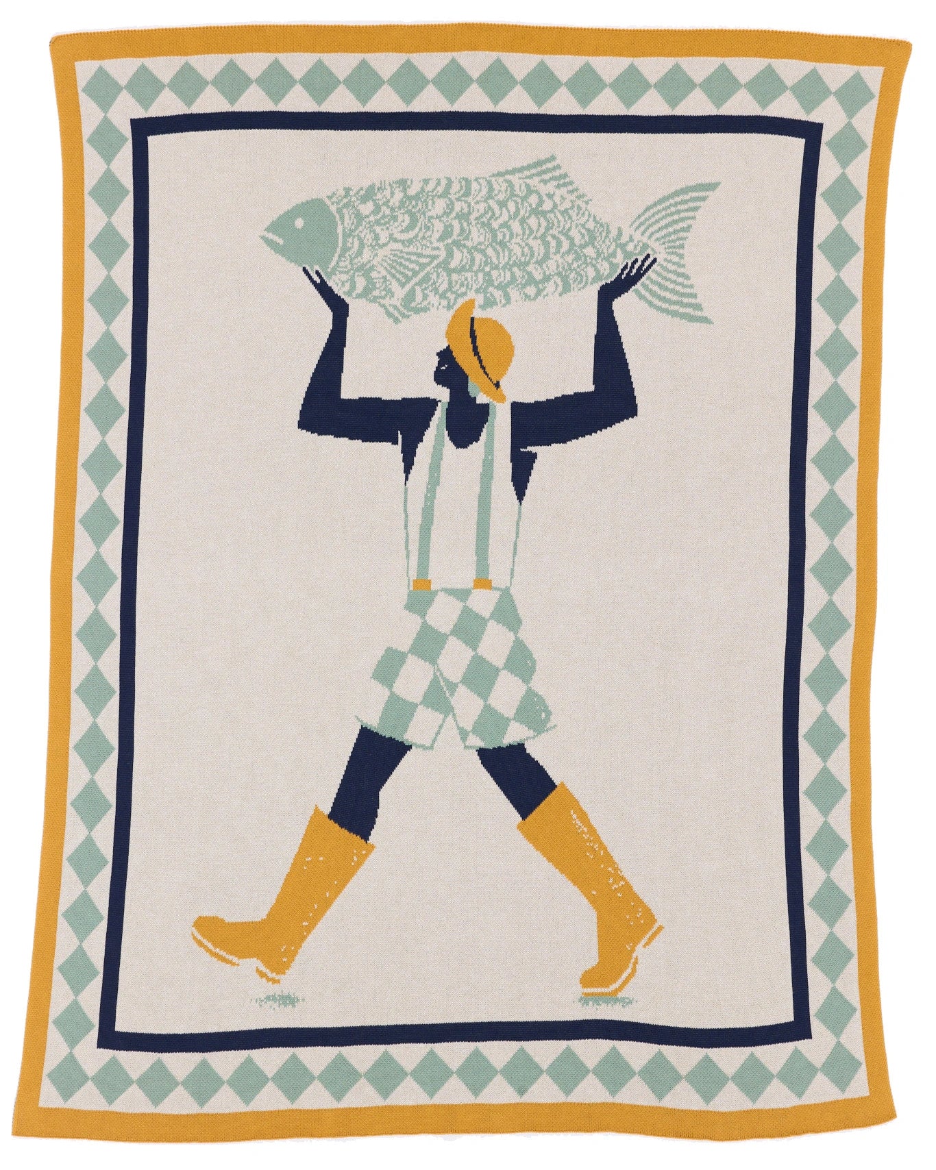 Un Beau Poisson Knit Blanket - image 4