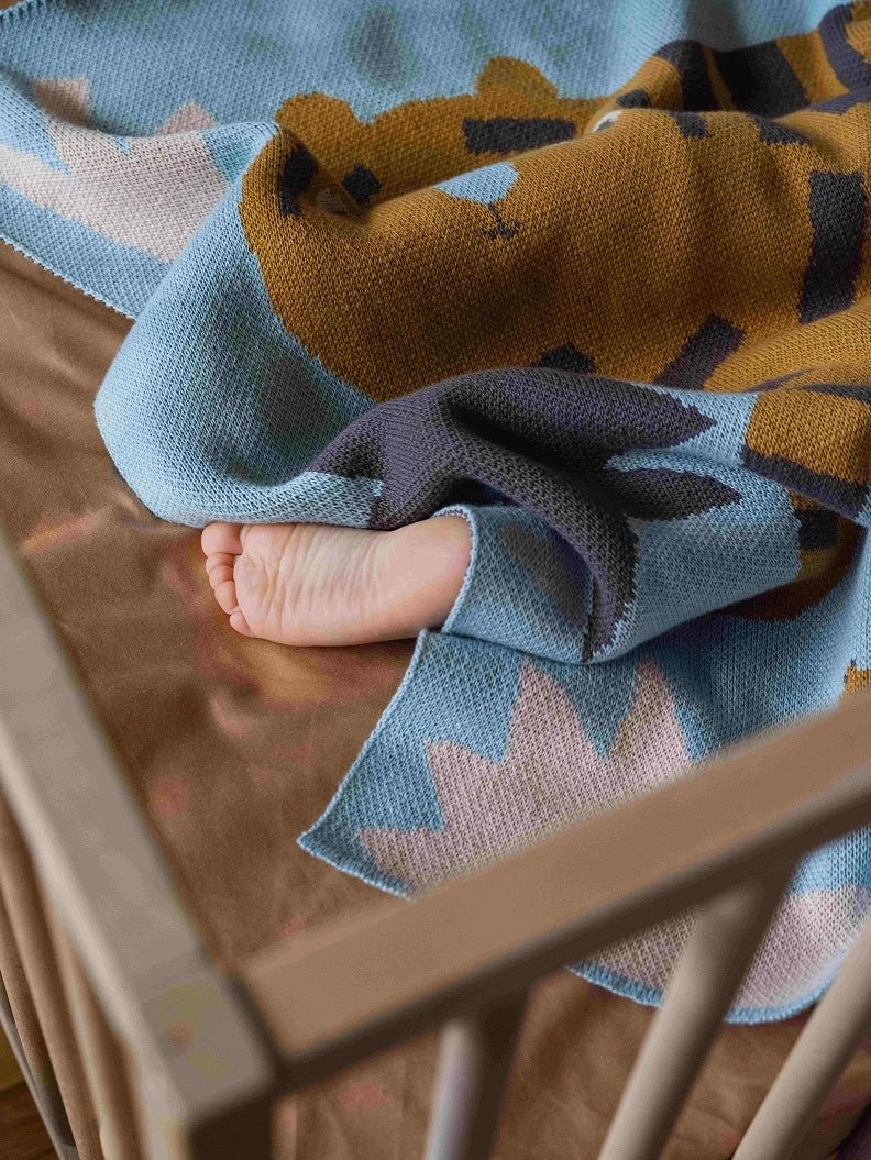 Surprised Tiger Knit Midi Blanket - Personalization Available - image 7