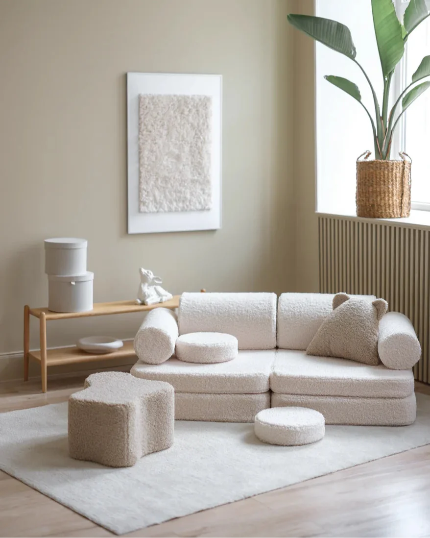 Teddy Settee - White - image 2