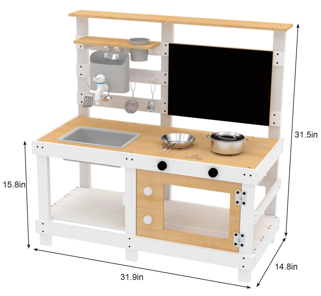 Outdoor Wooden Play Kitchen - image 8