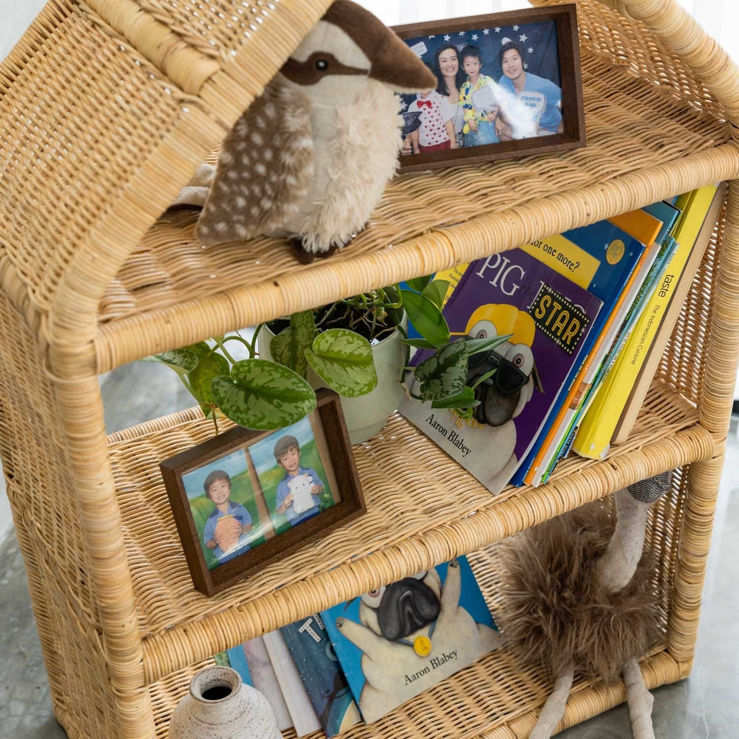 Rattan House Shelf - image 4