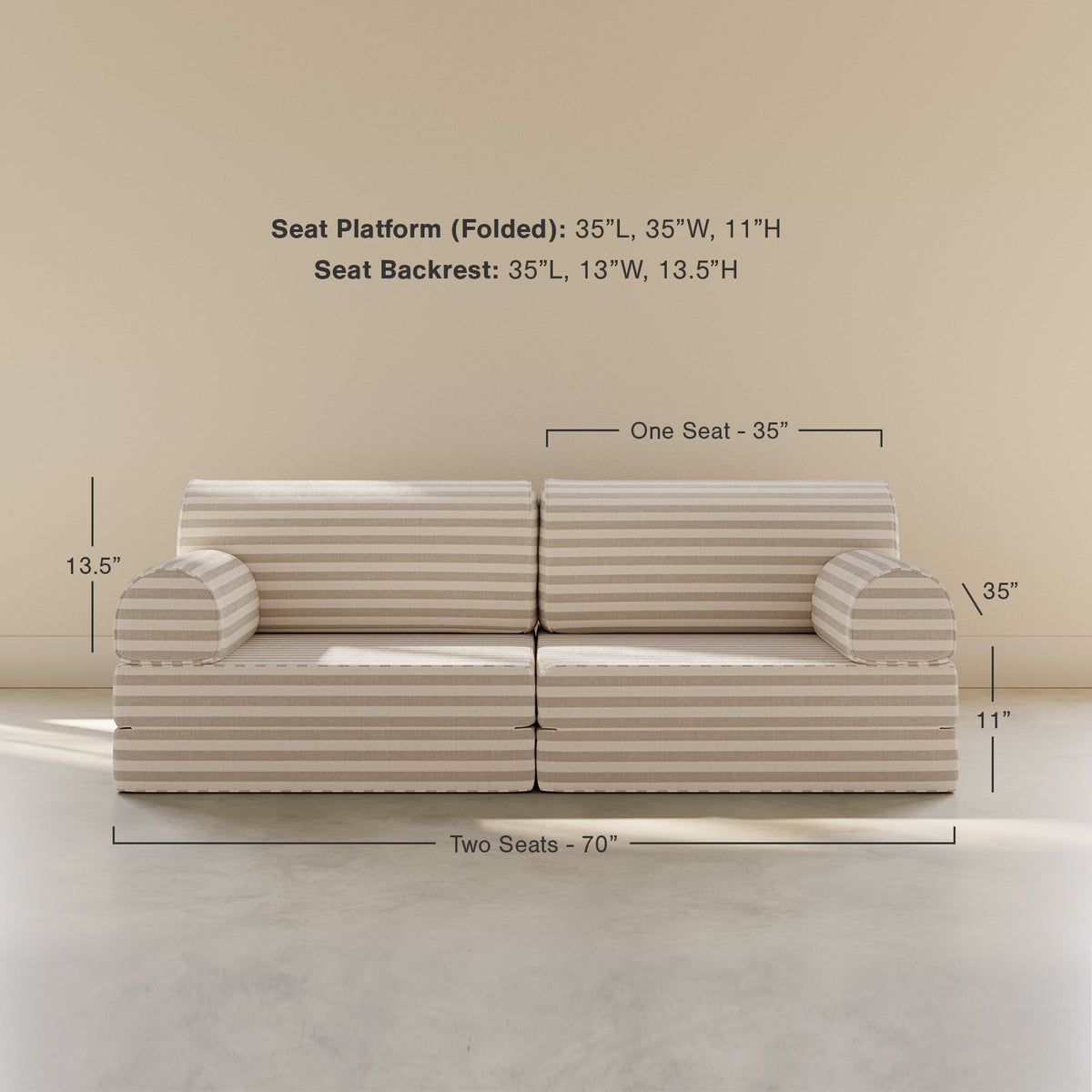 Bennett Seat - Coconut and Stone - image 6