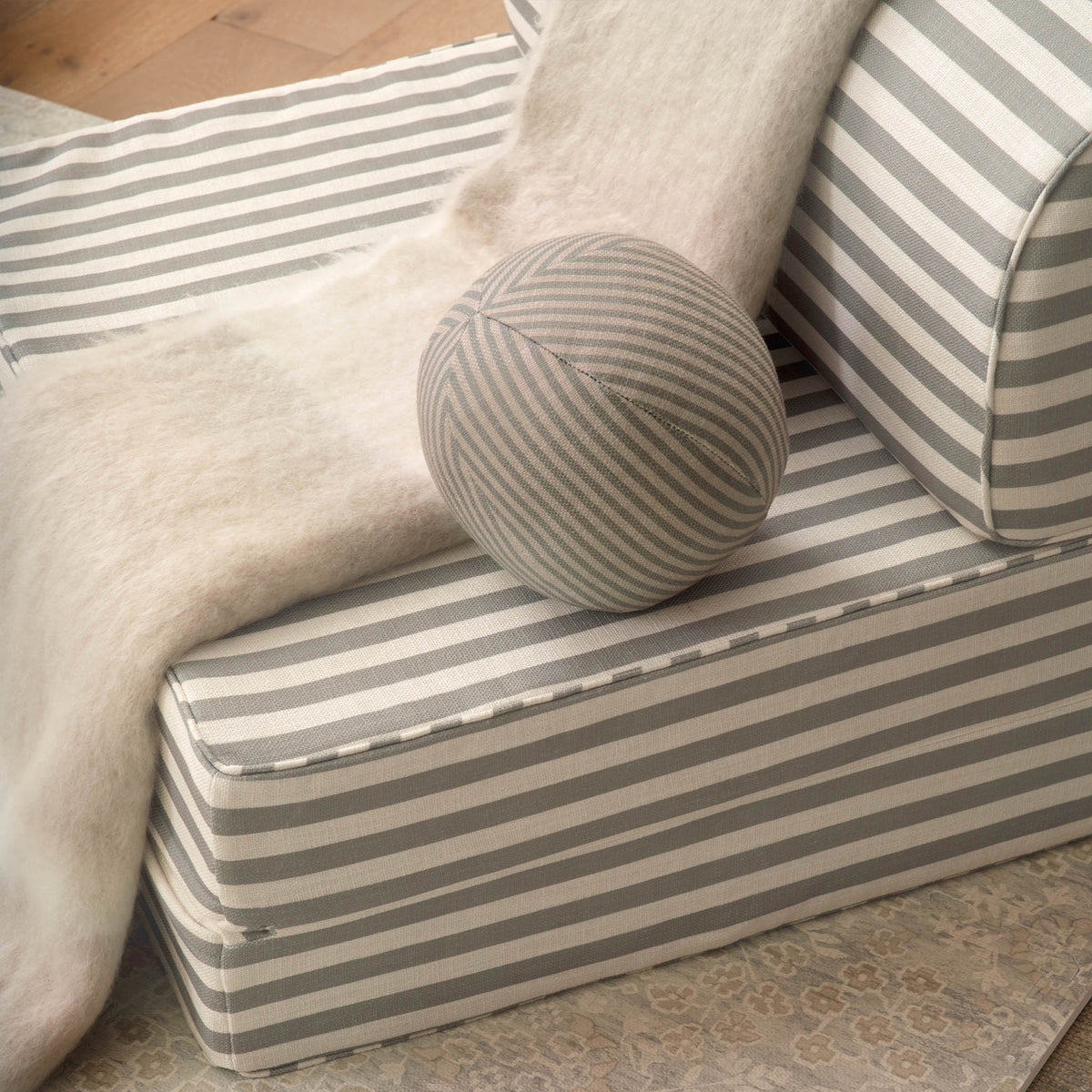 Finley Sphere Pillow - Jade and Stone