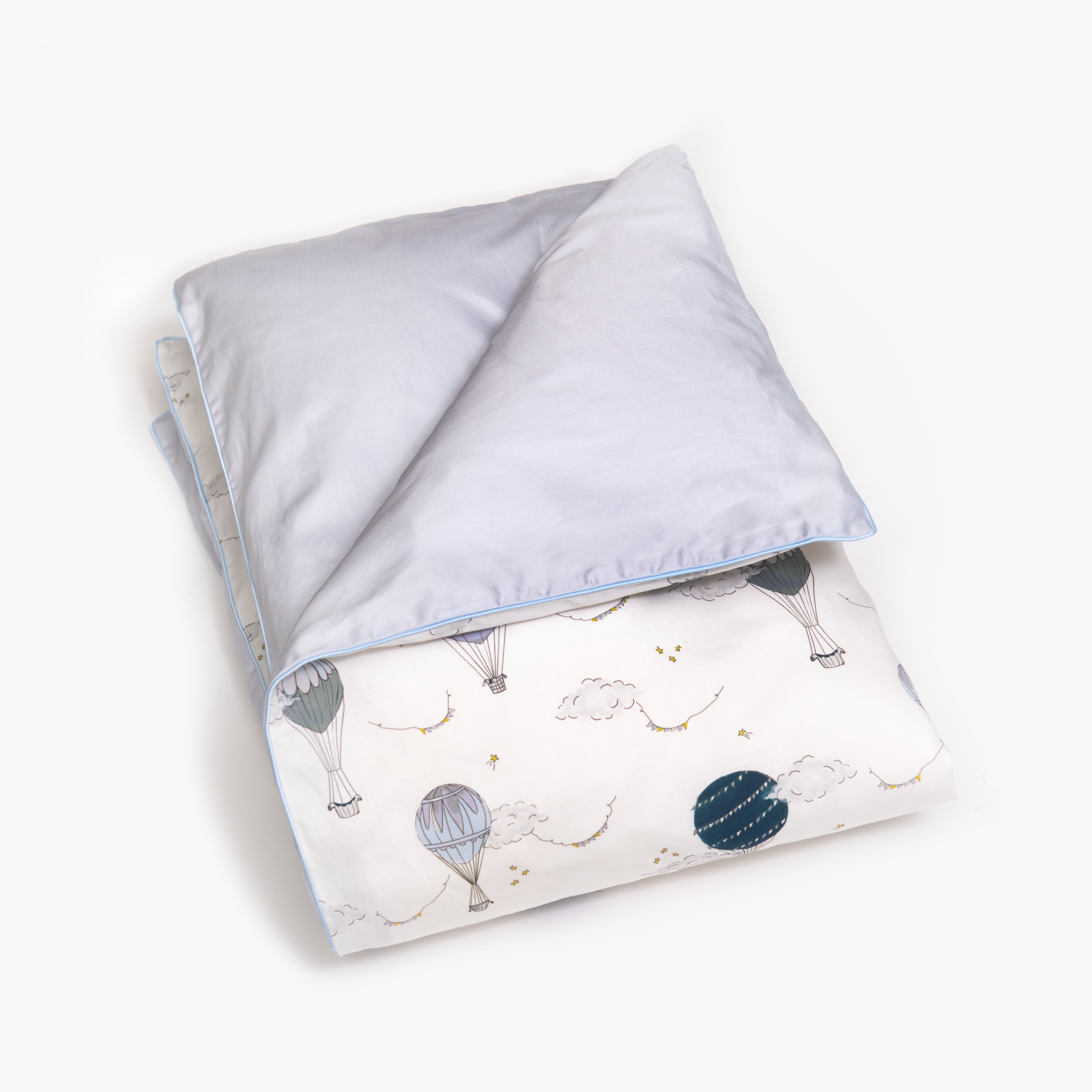 Touch The Sky Toddler Duvet - Blue
