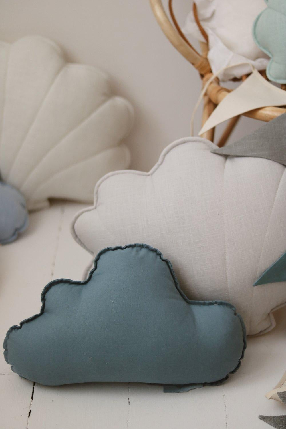 Linen Cloud Pillow - Blue - image 4