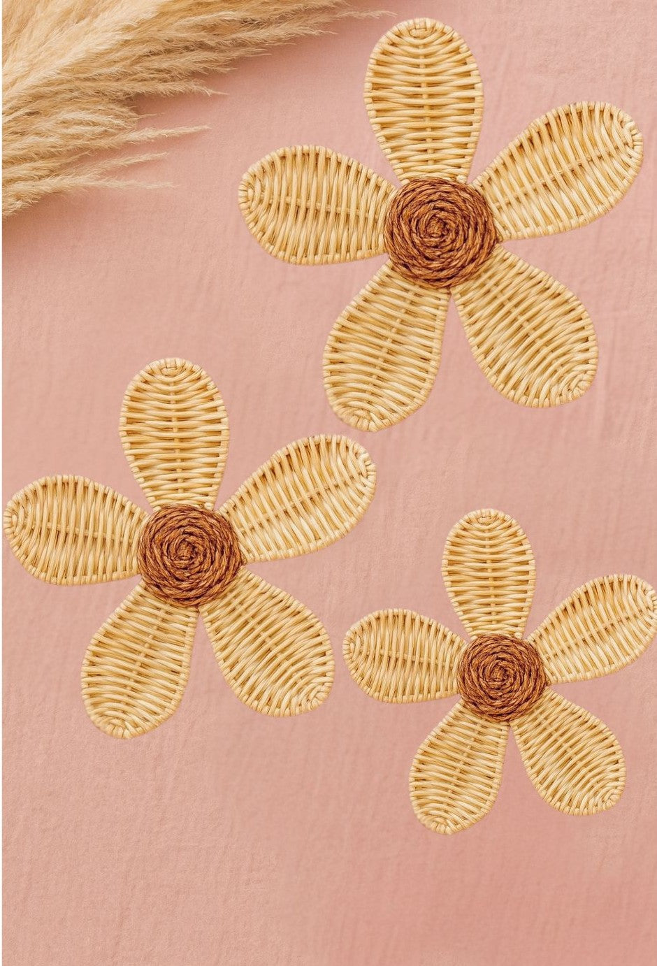Rattan Daisy Wall Decor - image 5