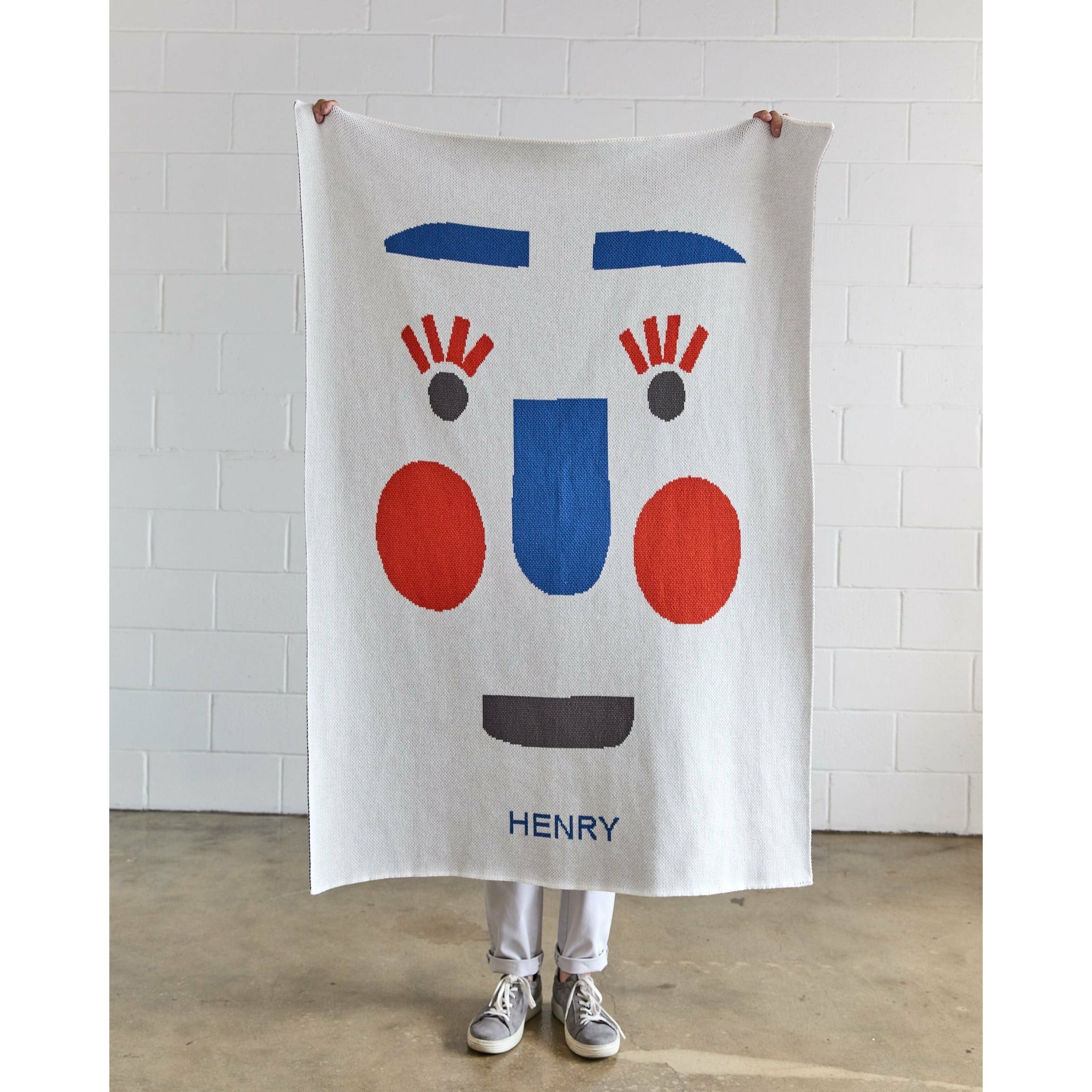 Funny Face Knit Midi Blanket - Personalization Available - image 4