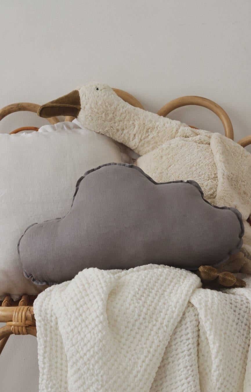 Linen Cloud Pillow - Grey - image 3