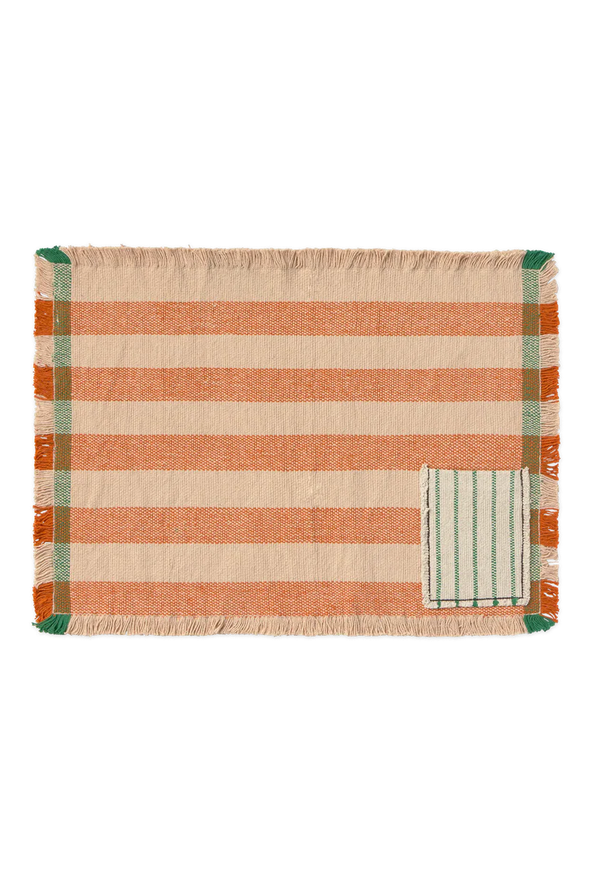 Set of 2 Handloom Placemat with Pockets - image 12