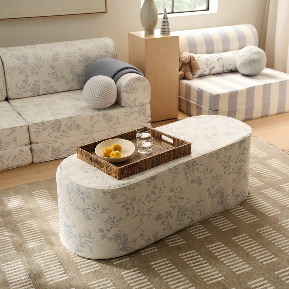 Harlan Seat - Ivory and Sky - image 3