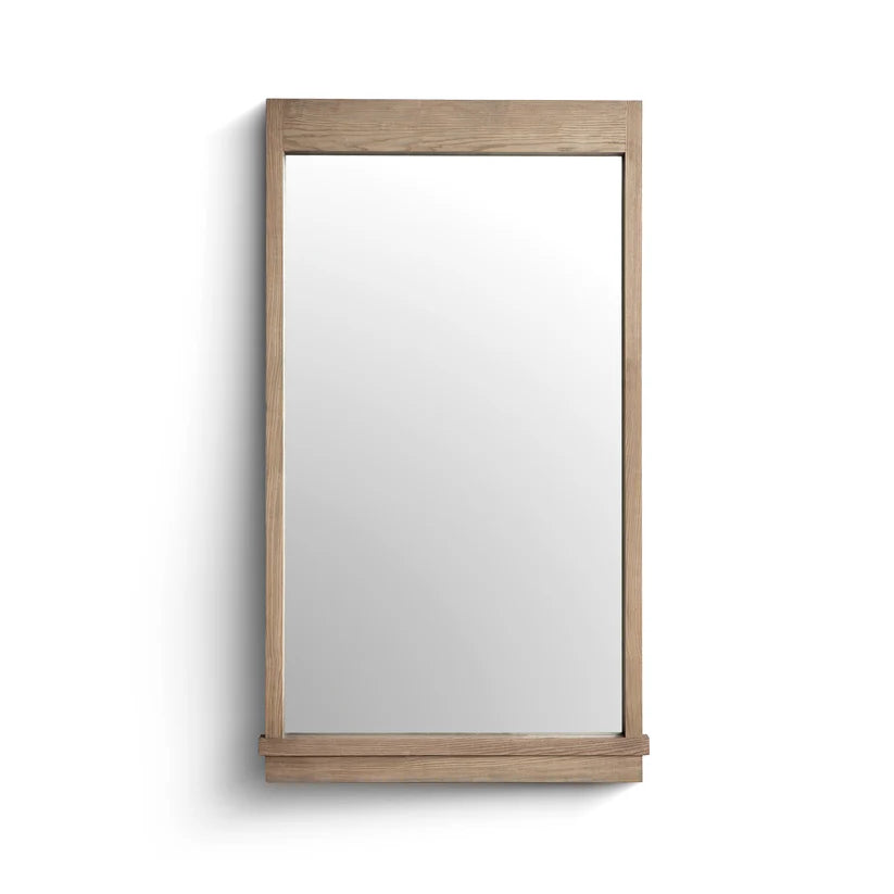 Aimee Solid Brushed Ash Floor Mirror