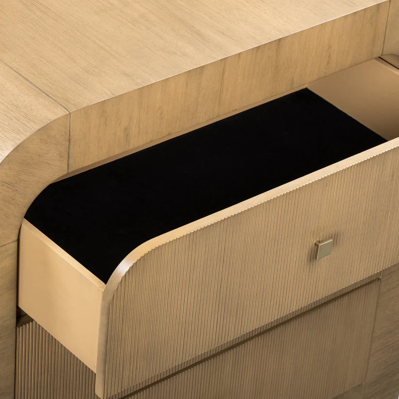 Hump Arched 3-Drawer Bedside Chest - image 8