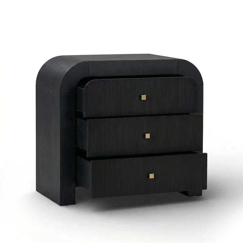Hump Arched 3-Drawer Bedside Chest - image 9