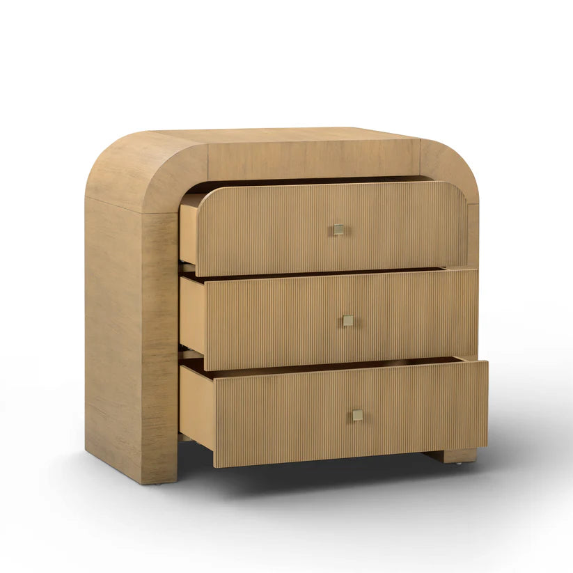 Hump Arched 3-Drawer Bedside Chest - image 7