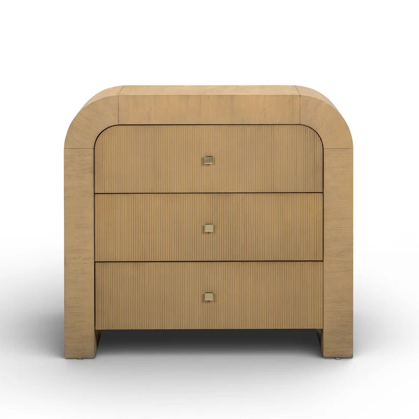 Hump Arched 3-Drawer Bedside Chest - image 3