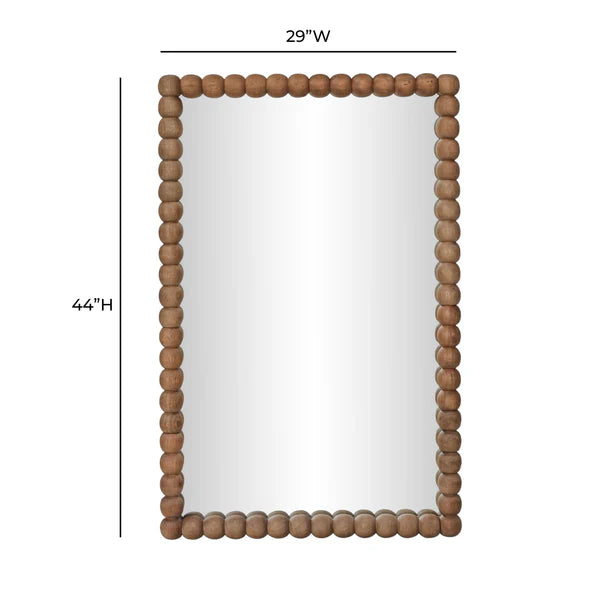 Cheyanne Carved Solid Wood Wall Mirror - image 3