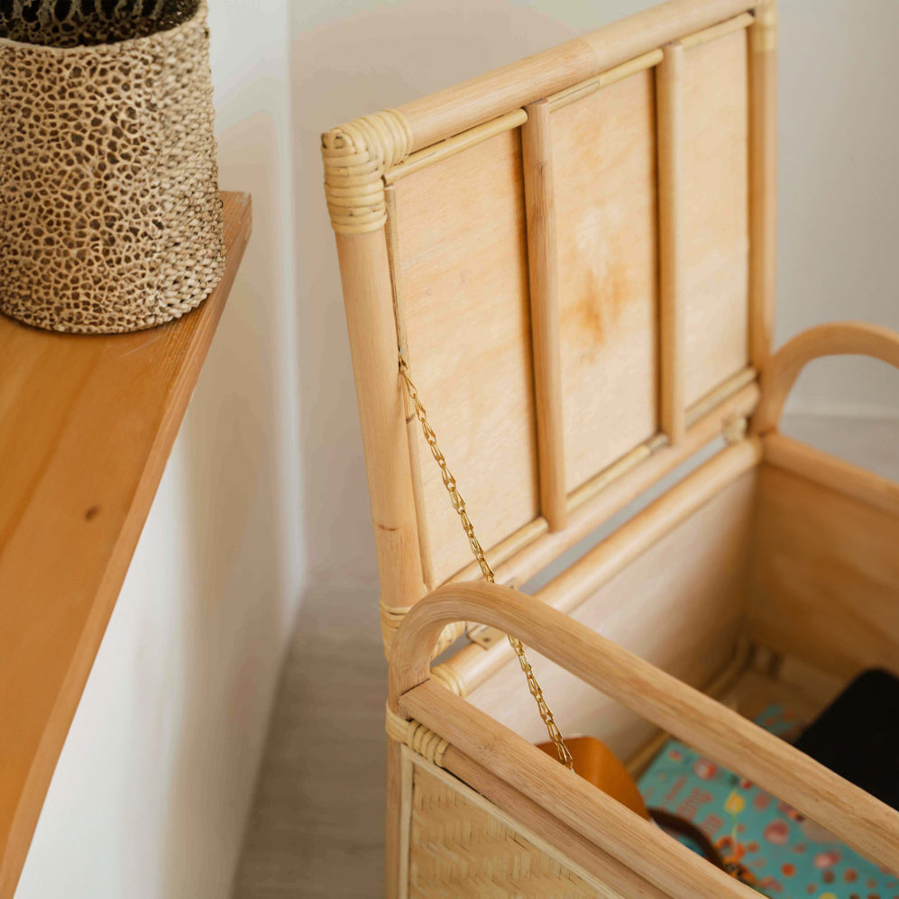 Rattan Storage Bench - image 5