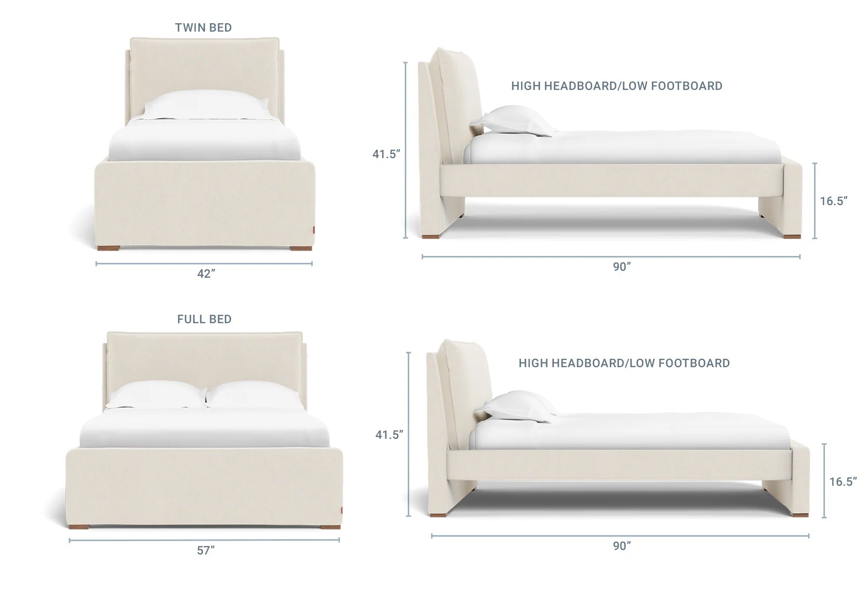 Pillowback Bed with Trundle - Twin & Full - image 3