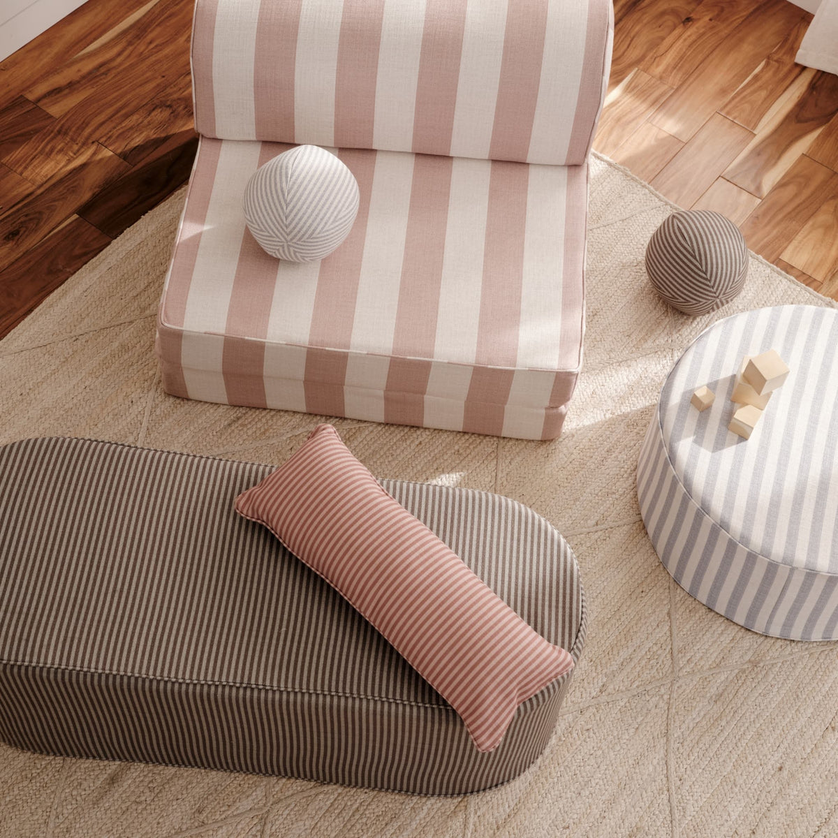 Finley Sphere Pillow - Ivory and Sky - image 3