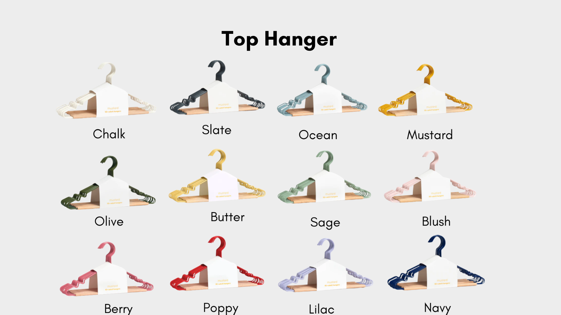 Secure Colored Hangers - Adults and Kids Packs - image 1