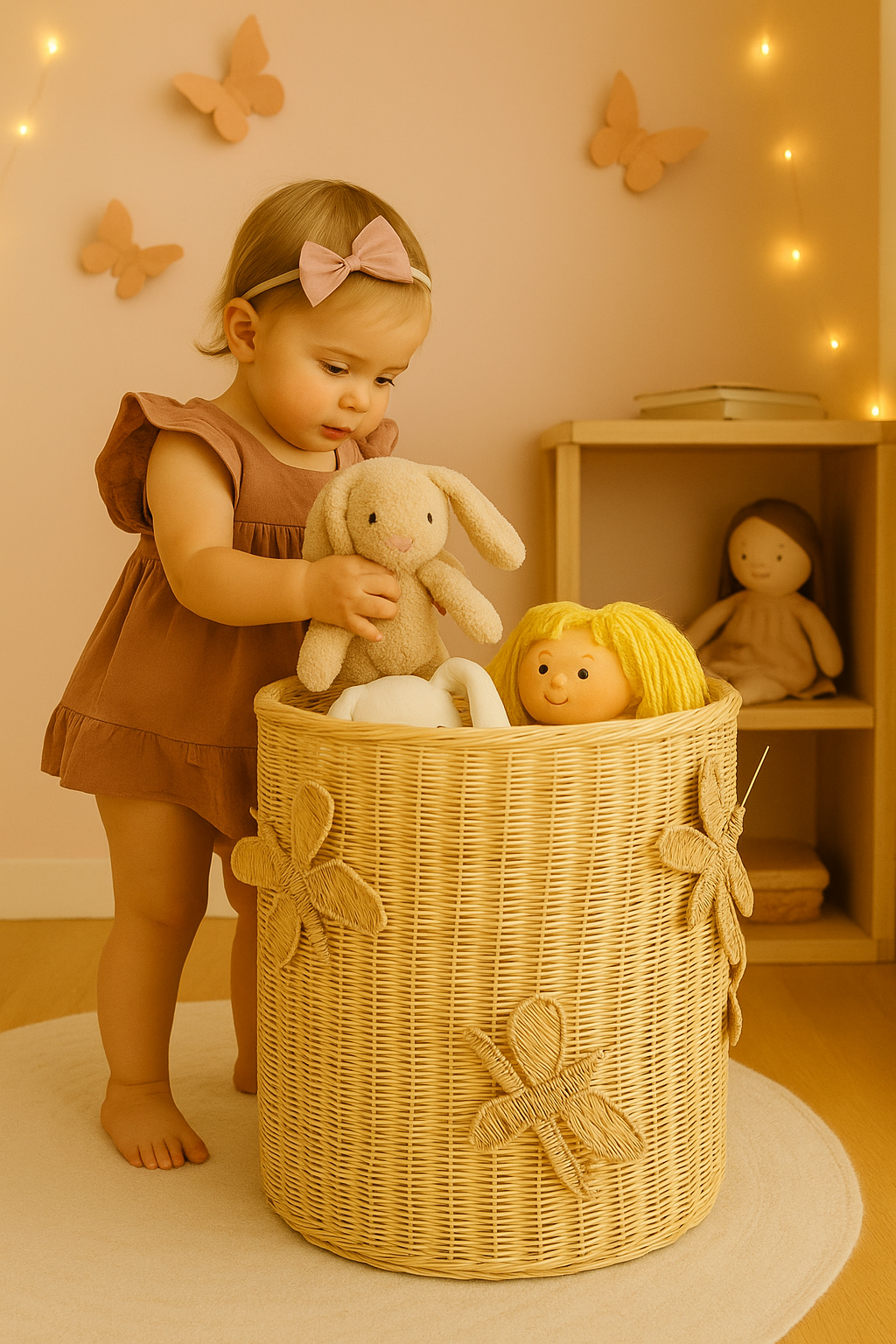 Dragonfly Rattan Hamper - image 3