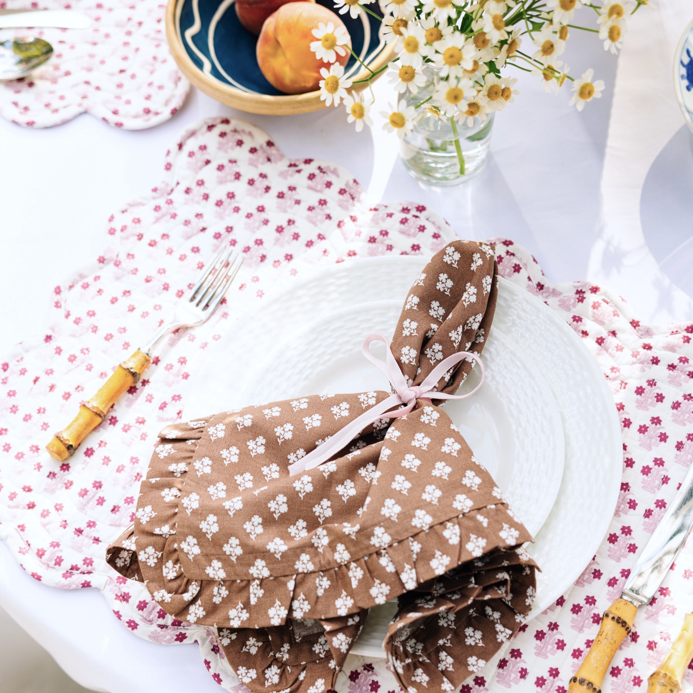 Abigail Scalloped Quilted Placemat - image 4
