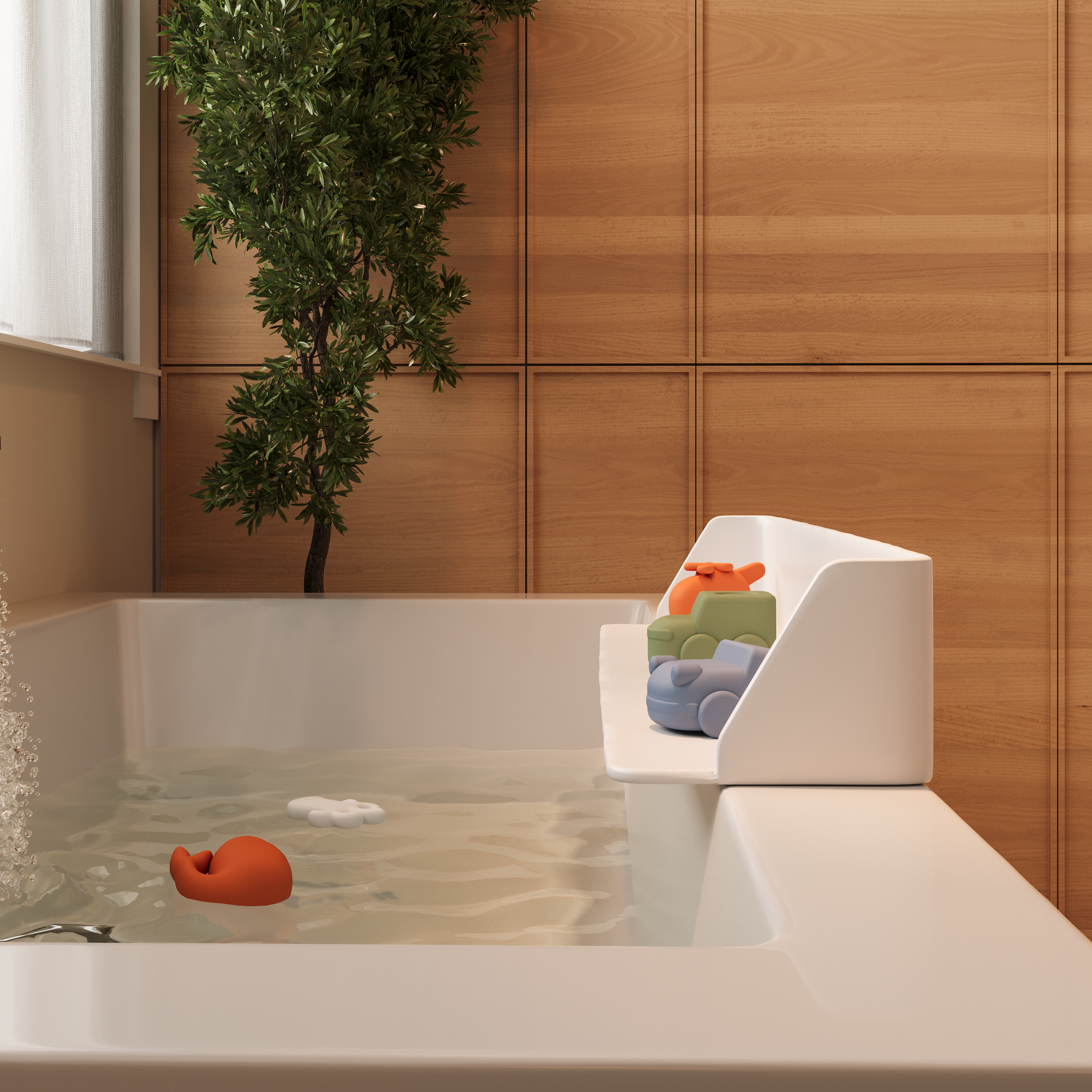 The PlayPad Bathtub Shelf - 5 Colors - image 2